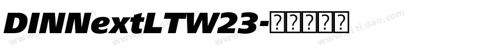 DINNextLTW23字体转换