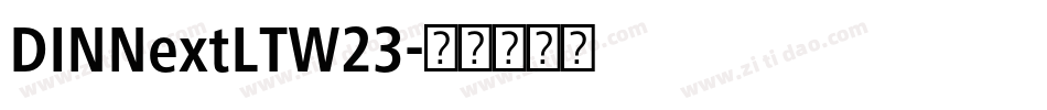 DINNextLTW23字体转换