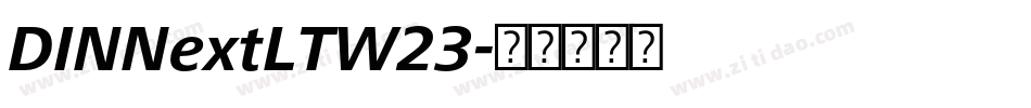 DINNextLTW23字体转换
