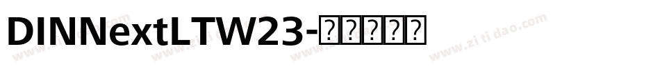 DINNextLTW23字体转换