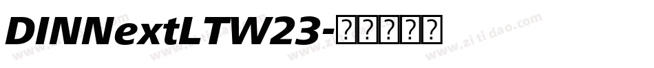 DINNextLTW23字体转换