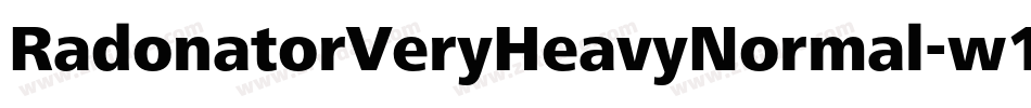 RadonatorVeryHeavyNormal-w1g8字体转换