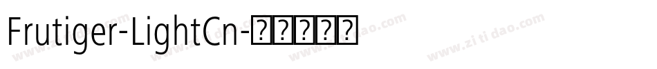 Frutiger-LightCn字体转换