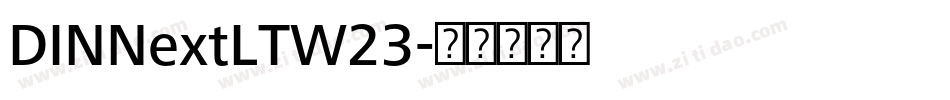DINNextLTW23字体转换
