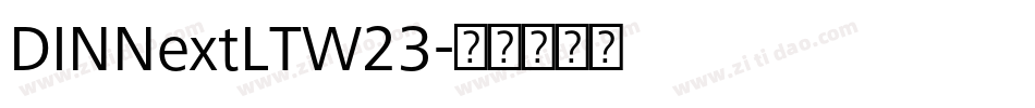 DINNextLTW23字体转换