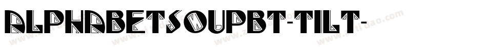 AlphabetSoupBT-Tilt字体转换