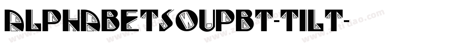 AlphabetSoupBT-Tilt字体转换