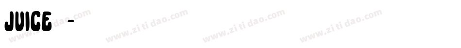 juice字体字体转换