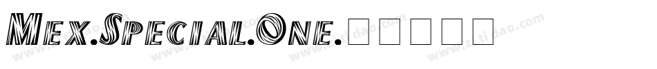 Mex-Special-One字体转换