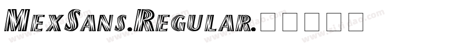 MexSans-Regular字体转换