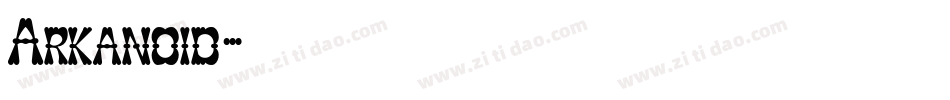 Arkanoid字体转换