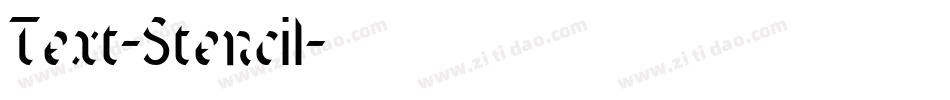 Text-Stencil字体转换