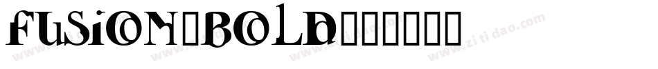 Fusion-Bold字体转换