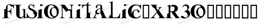 FusionItalic-xR3O字体转换