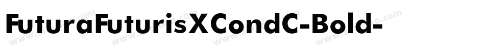 FuturaFuturisXCondC-Bold字体转换
