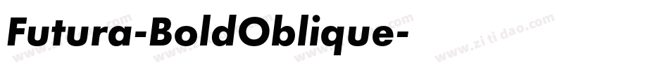 Futura-BoldOblique字体转换