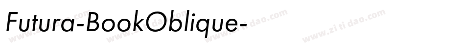 Futura-BookOblique字体转换