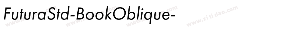 FuturaStd-BookOblique字体转换