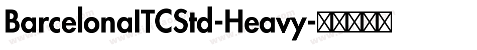 BarcelonaITCStd-Heavy字体转换