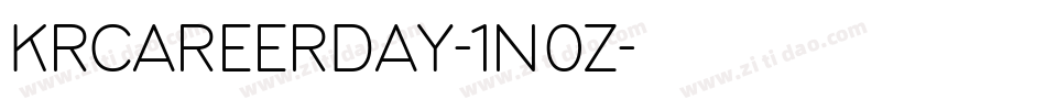KrCareerDay-1n0Z字体转换
