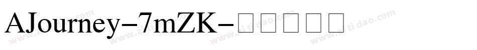AJourney-7mZK字体转换