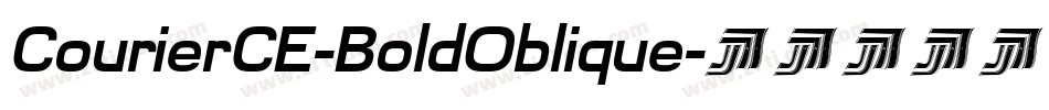 CourierCE-BoldOblique字体转换