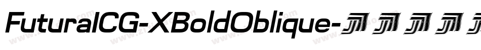 FuturaICG-XBoldOblique字体转换