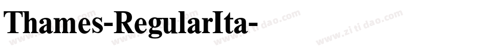 Thames-RegularIta字体转换