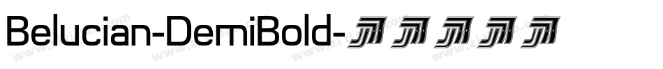 Belucian-DemiBold字体转换