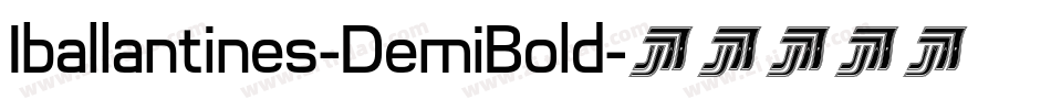 Iballantines-DemiBold字体转换