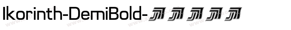 Ikorinth-DemiBold字体转换