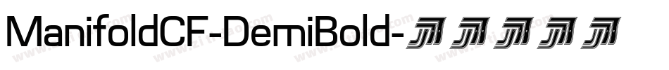 ManifoldCF-DemiBold字体转换