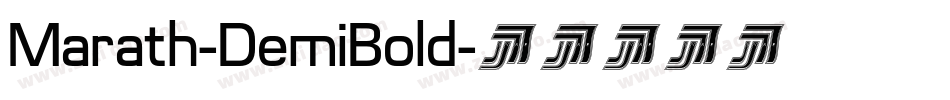 Marath-DemiBold字体转换
