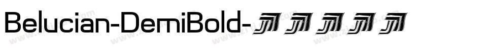 Belucian-DemiBold字体转换