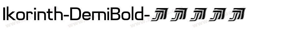 Ikorinth-DemiBold字体转换