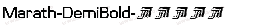Marath-DemiBold字体转换
