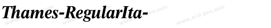 Thames-RegularIta字体转换