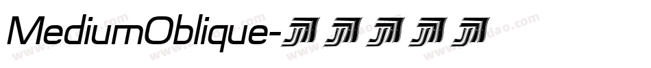 MediumOblique字体转换