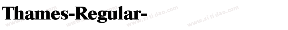 Thames-Regular字体转换
