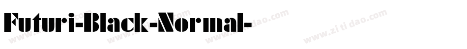 Futuri-Black-Normal字体转换