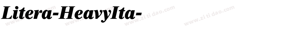 Litera-HeavyIta字体转换