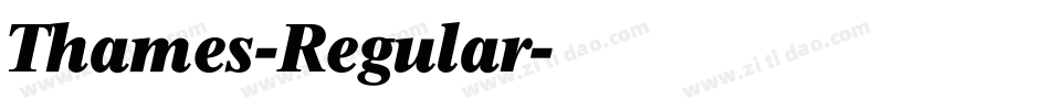 Thames-Regular字体转换
