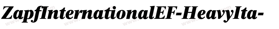 ZapfInternationalEF-HeavyIta字体转换
