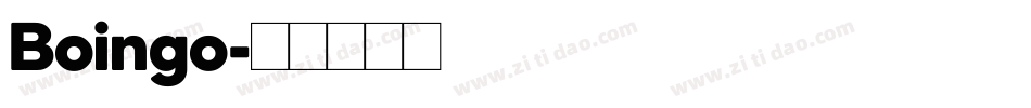 Boingo字体转换