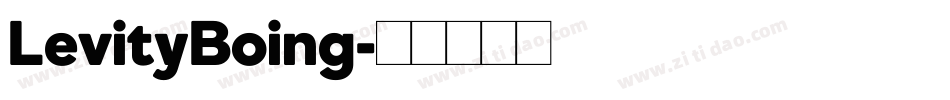LevityBoing字体转换