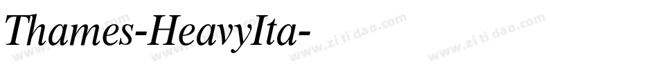 Thames-HeavyIta字体转换