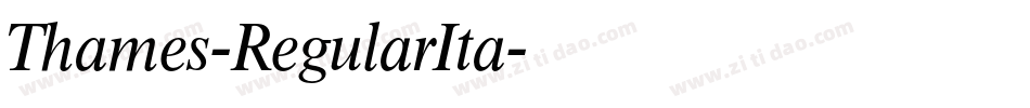 Thames-RegularIta字体转换
