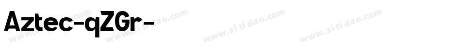 Aztec-qZGr字体转换