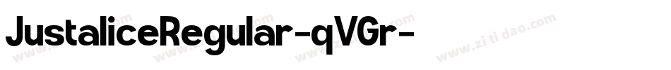 JustaliceRegular-qVGr字体转换