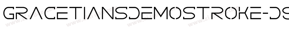 GracetiansDemoStroke-d9r8l字体转换 GracetiansDemoStroke-d9r8l字体转换